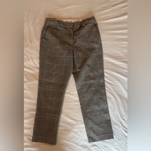 H&M Men's Gray Plaid Dress Pants